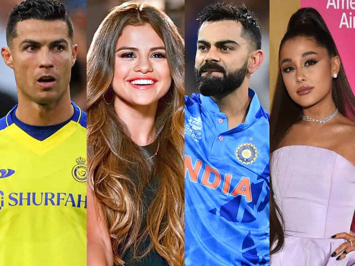 Top 20 most followed celebrities on Instagram in the world
