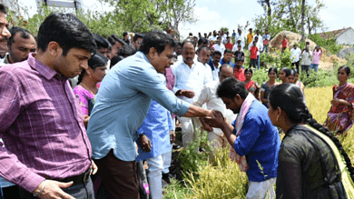 KTR checks on farmers in Rajanna Sirisilla, ensures support