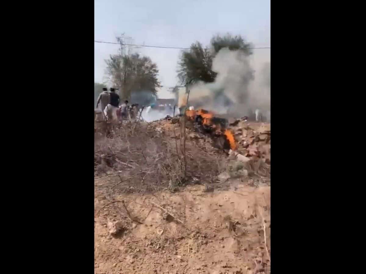 IAF fighter aircraft crashes into home in Rajasthan
