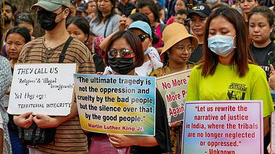 Protest over Manipur violence