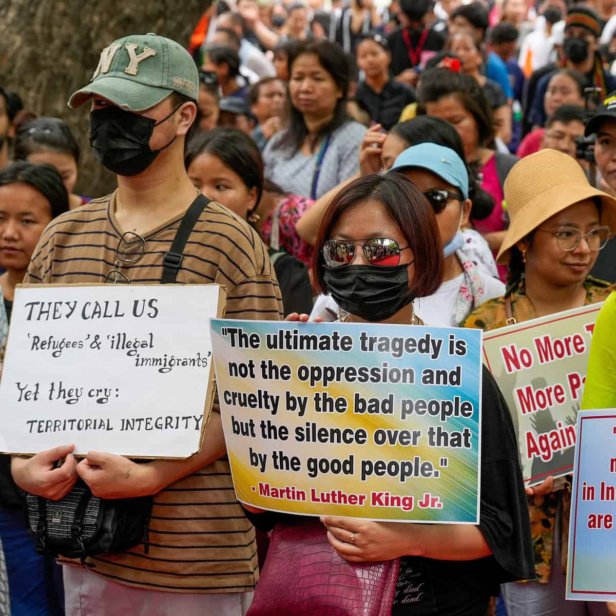 Protest over Manipur violence