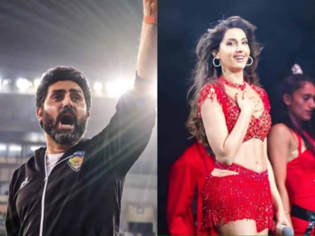 Watch: Abhishek Bachchan grooves to 'Kajra Re' with Nora Fatehi