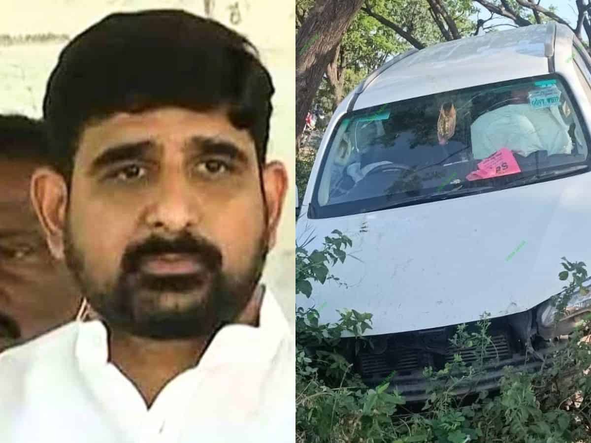 Telangana: BRS MLC Kaushik Reddy escapes car accident in Karimnagar