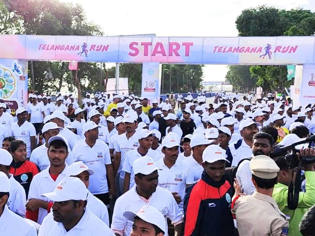 Thousands participate in 'Telangana Run' conducted across state