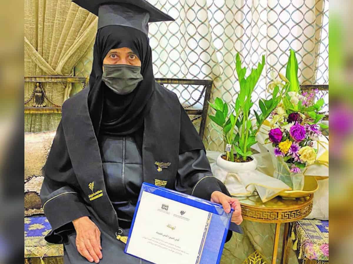Septuagenarian graduates with distinction; proves no age for learning