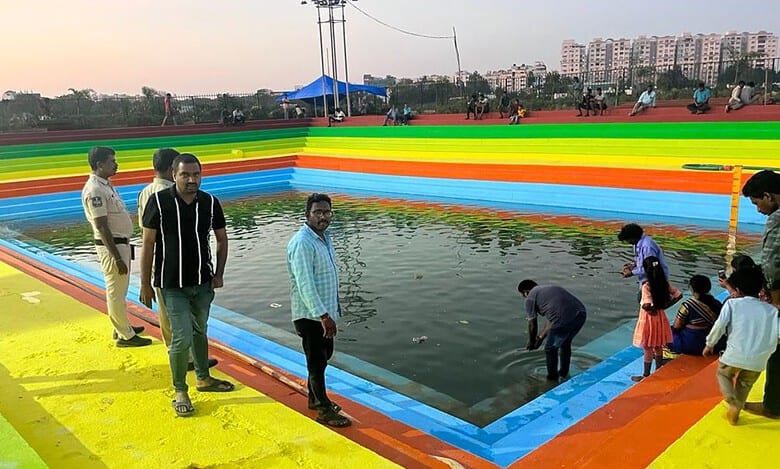 GHMC sets portable ponds for Ganesh immersion at 72 locations