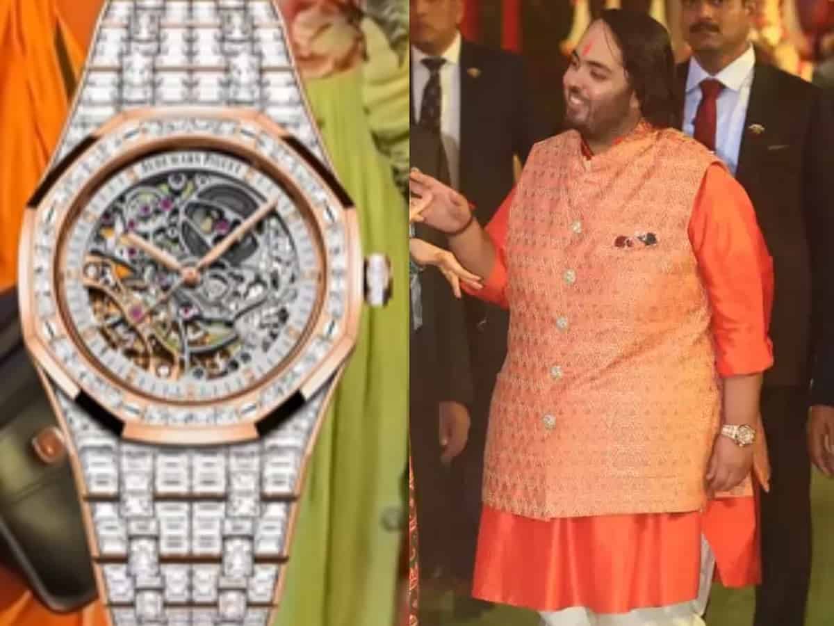 Anant Ambani's diamond-studded watch becomes talk of the town