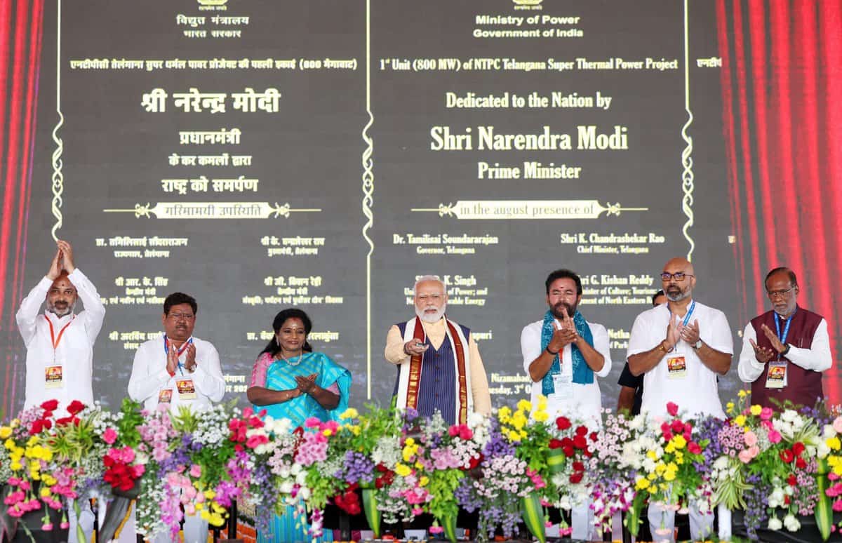 Prime Minister Narendra Modi in Telangana
