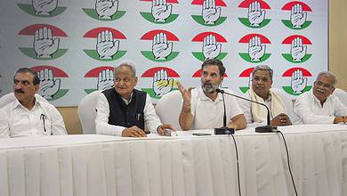 Congress press conference in Delhi