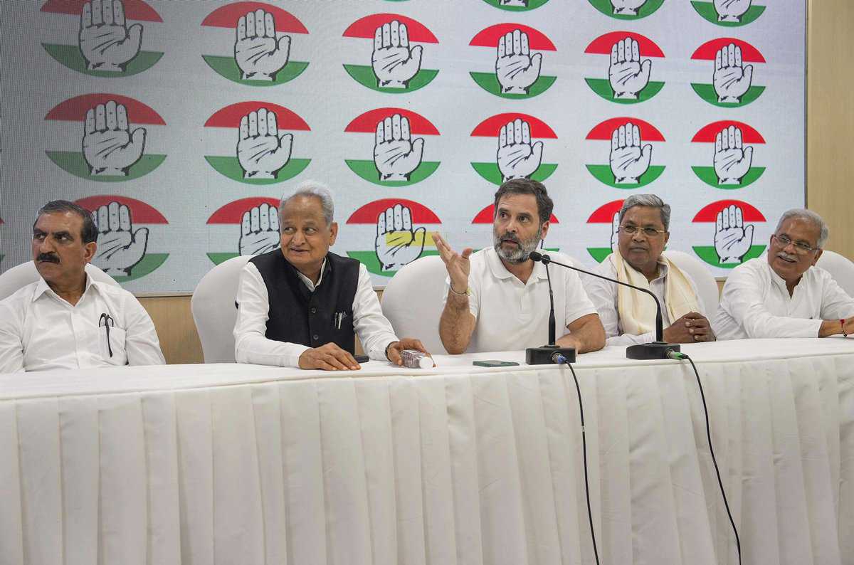 Congress press conference in Delhi