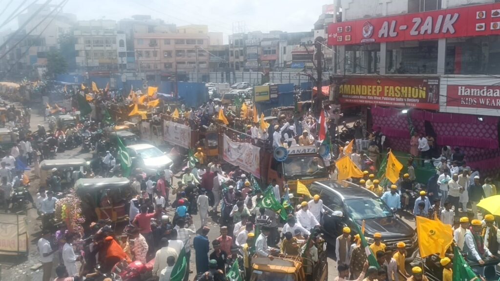 Milad un Nabi procession in Hyderabad