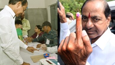 Video: Telangana CM KCR, wife cast vote in Chintamadaka