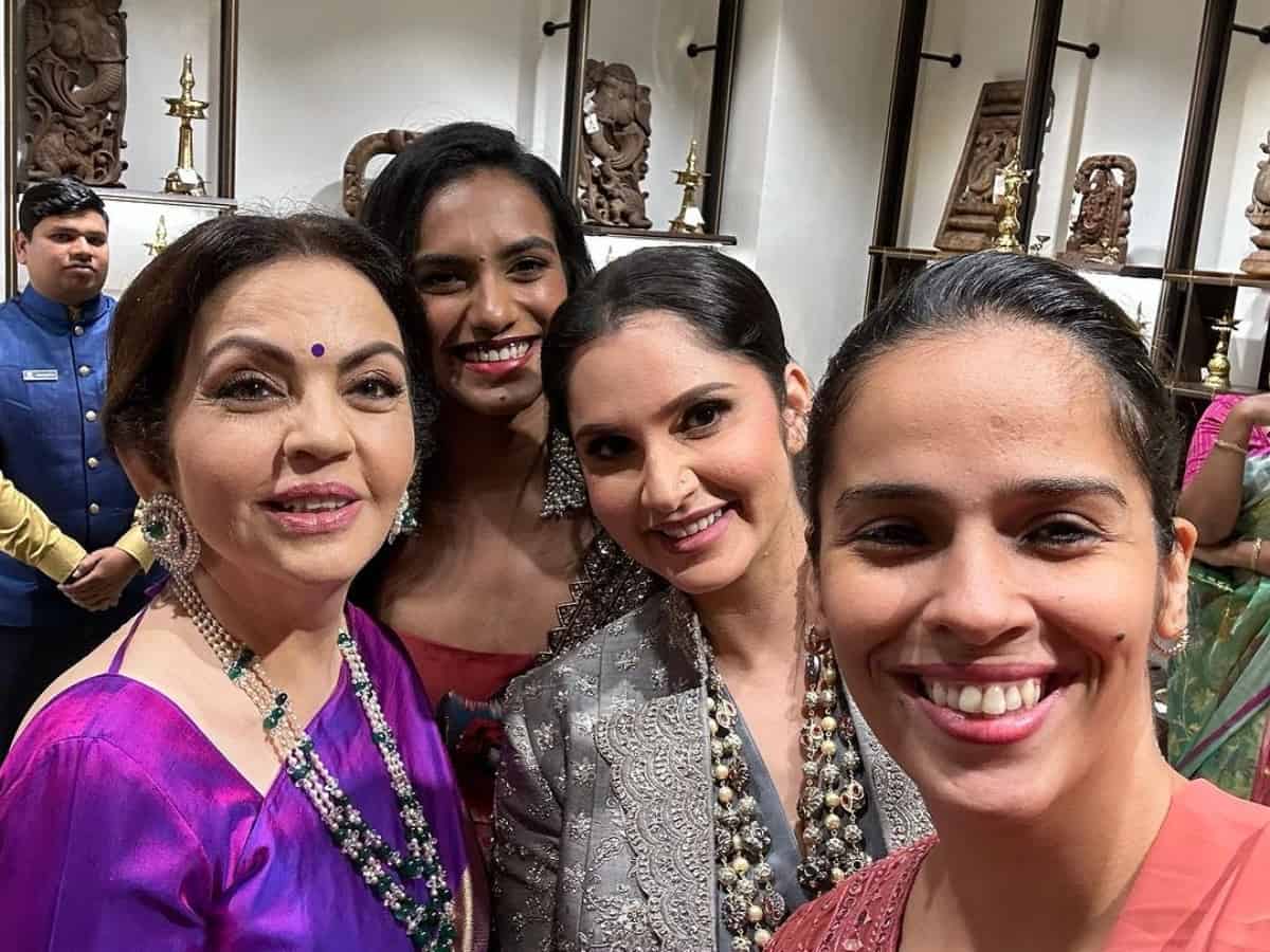 Nita Ambani, Sania Mirza, Ram Charan & others meet in Hyderabad