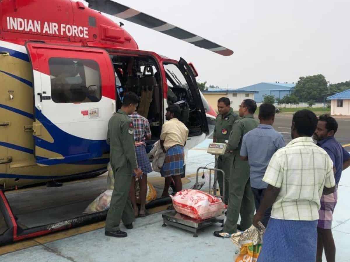 IAF drops 35 tonnes of relief material in Tamil Nadu