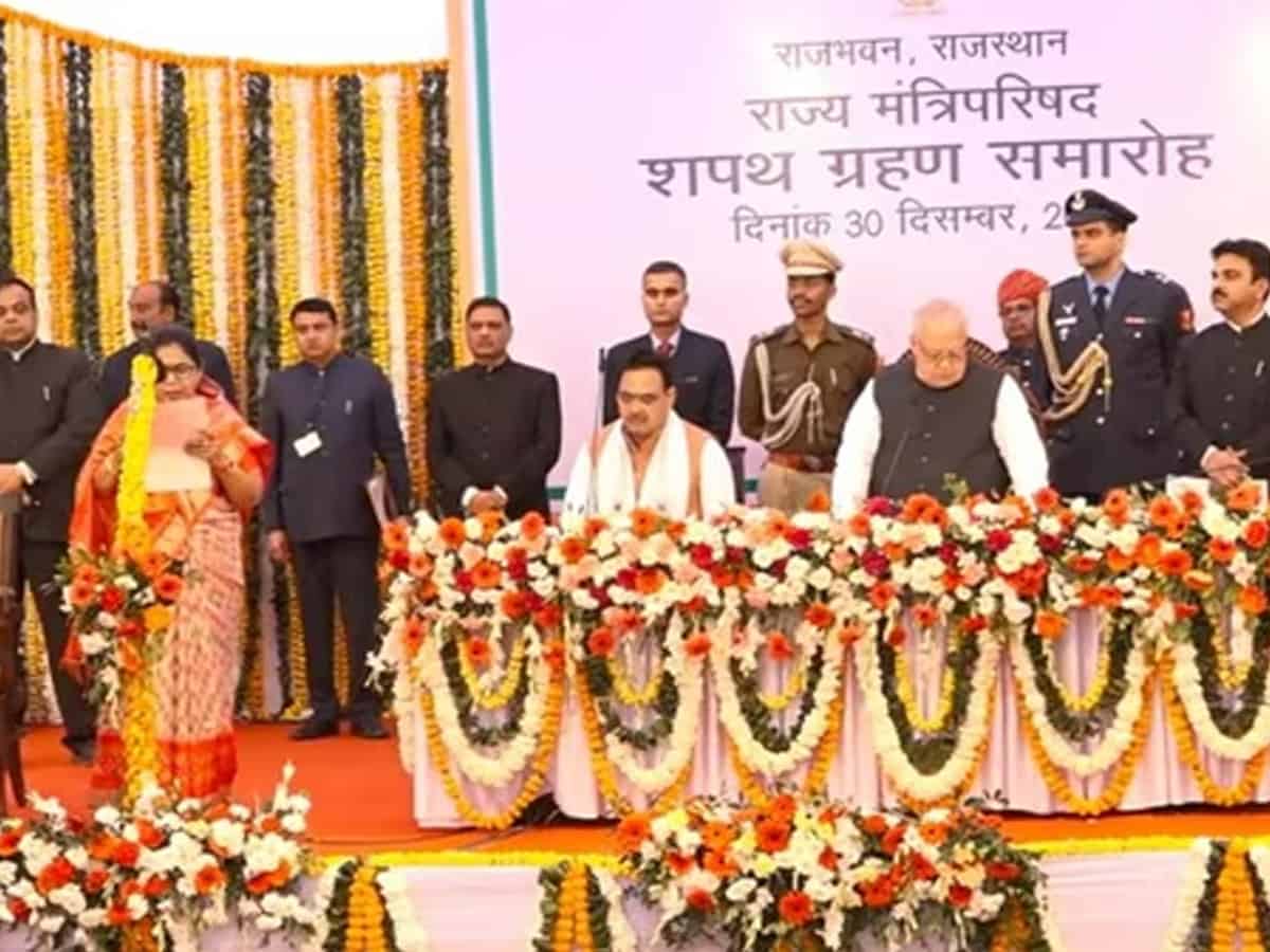 One woman among 22 ministers take oath in Rajasthan