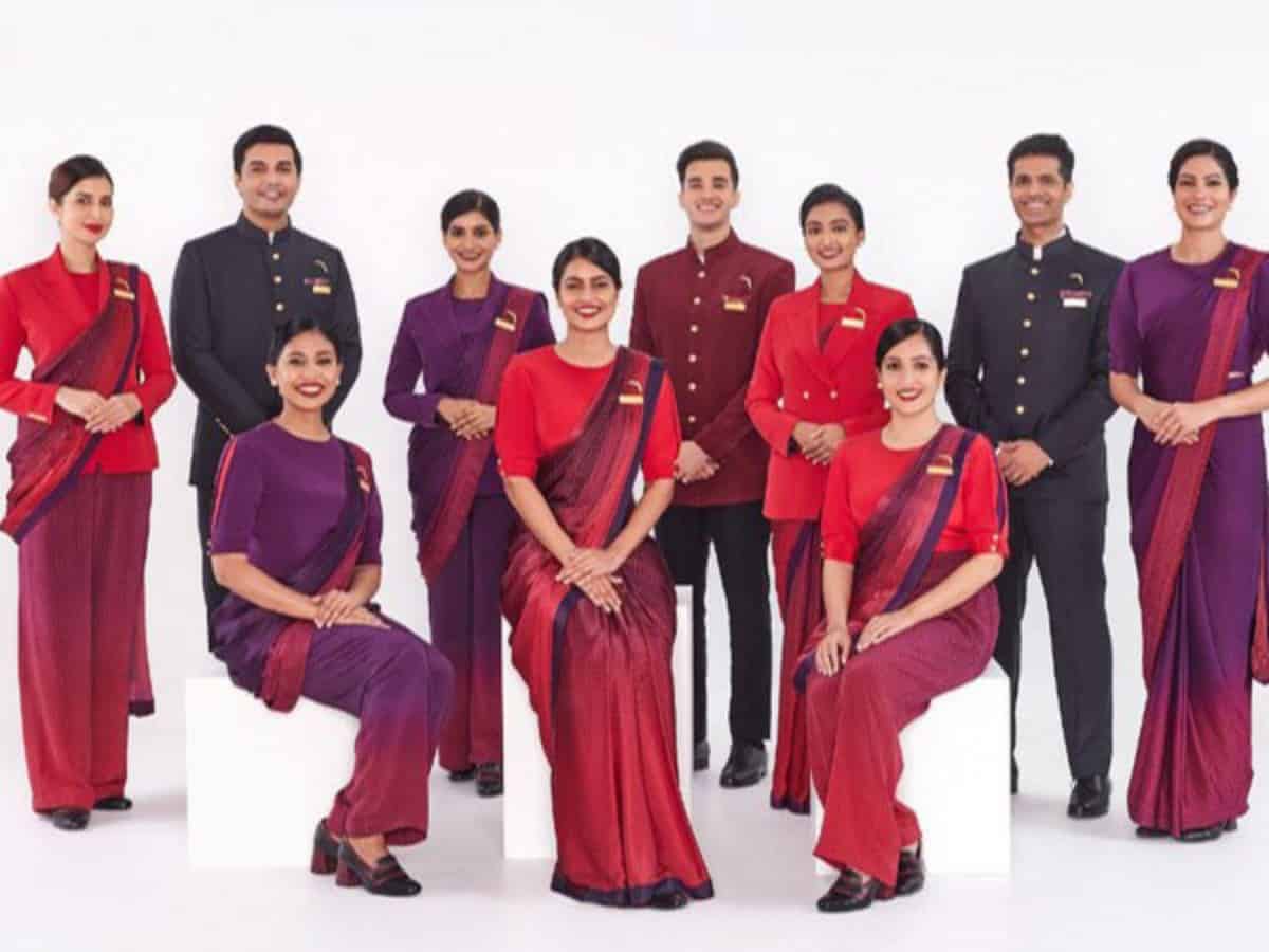 Sarees with pants: Manish Malhotra designs uniform for Air India's staff