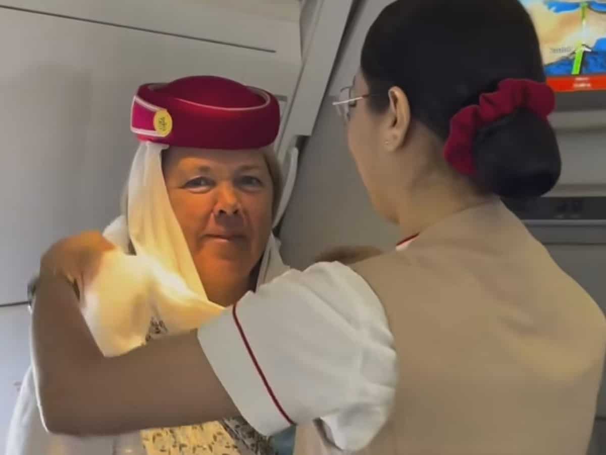 Watch: Mother, daughter only passengers on Emirates flight to Switzerland