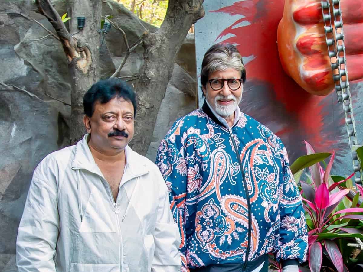 Amitabh Bachchan meets Ram Gopal Varma in Hyderabad