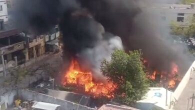 Telangana: Massive fire accident in Karimnagar, no casualties