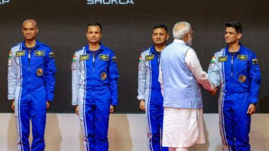 PM Modi unveils Gaganyaan Astronauts