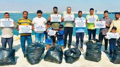 Clean Bahrain Beach campaign by Telugu Eco Warrior Group