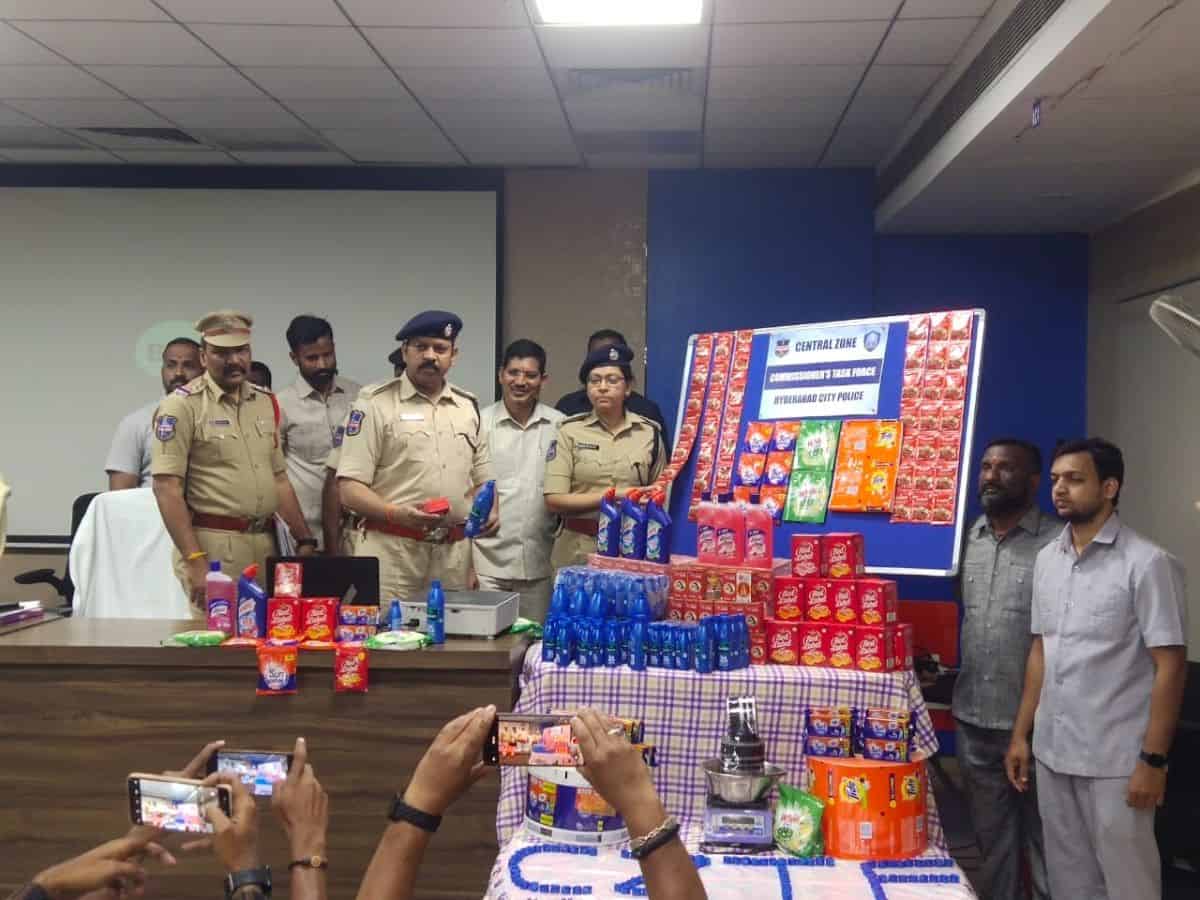 Hyderabad cops seize fake household products worth Rs 2 cr, 3 arrested
