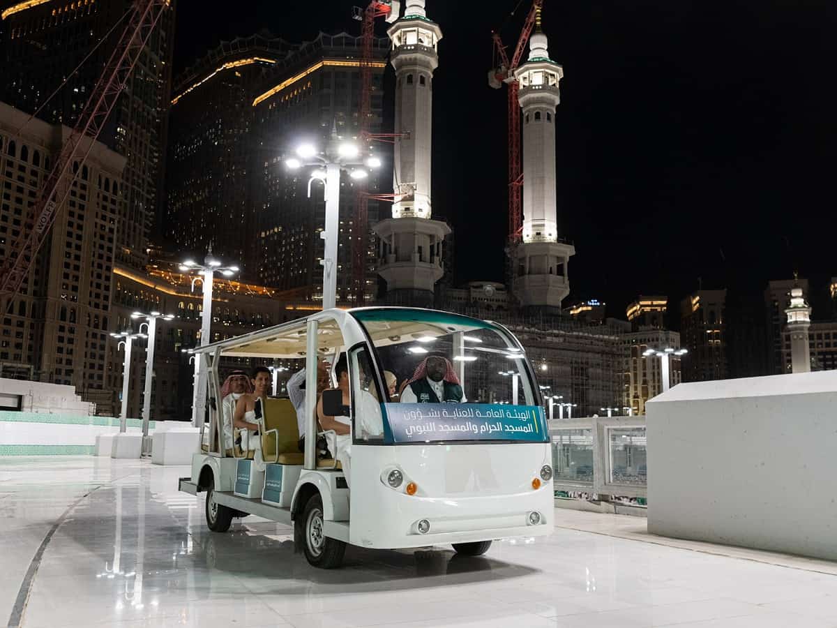 Golf carts for tawaaf at Makkah's Grand Mosque; check timings, cost & more
