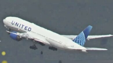Video: Tire falls off United flight departing from San Francisco