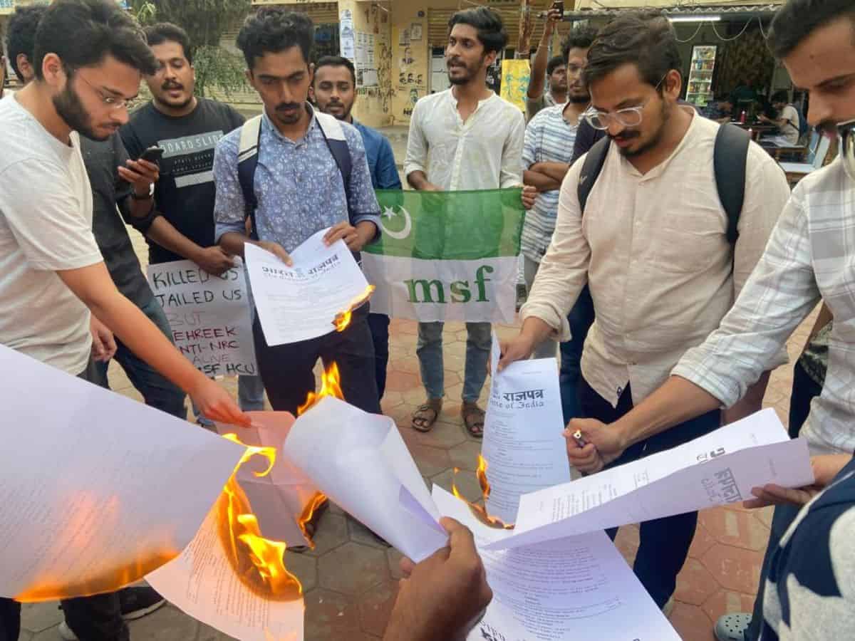 Hyderabad: MANUU students union condemns CAA