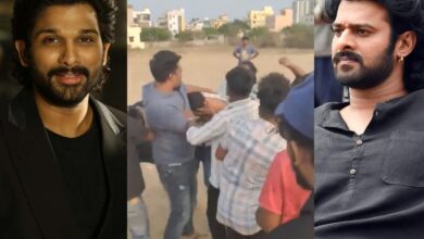 Watch: Huge fight breaks out between Allu Arjun, Prabhas fans