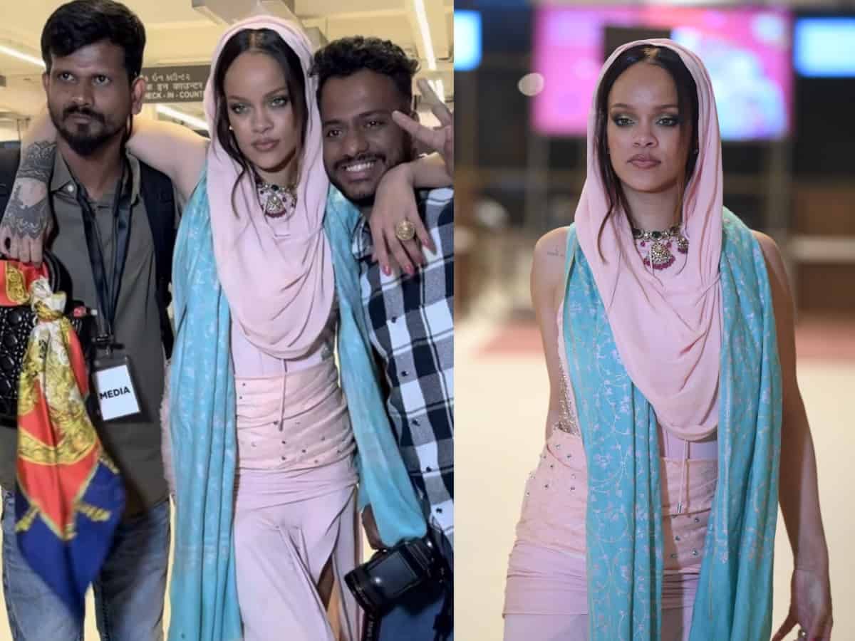 Watch: Rihanna poses with paparazzi at Jamnagar, wins hearts