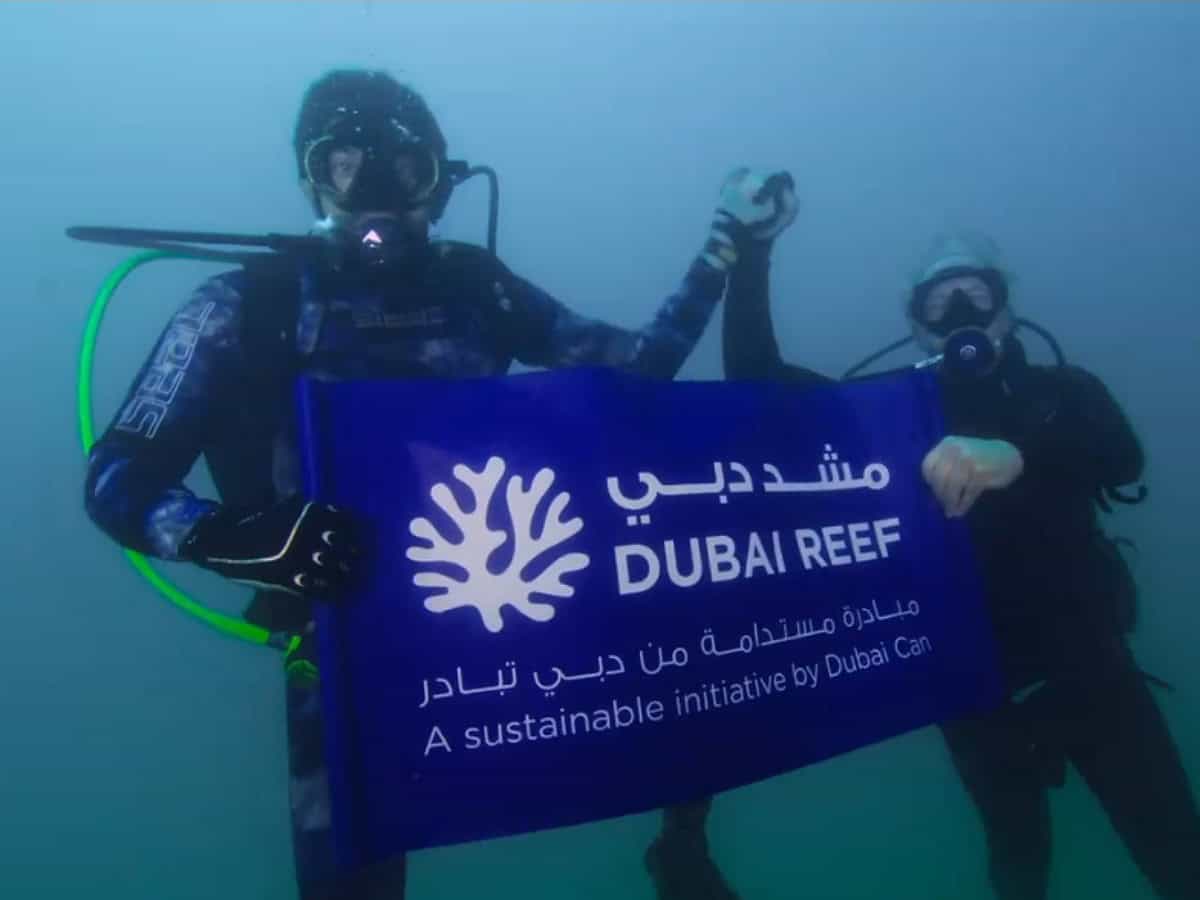 Watch: Sheikh Hamdan goes diving to launch Dubai Reef project