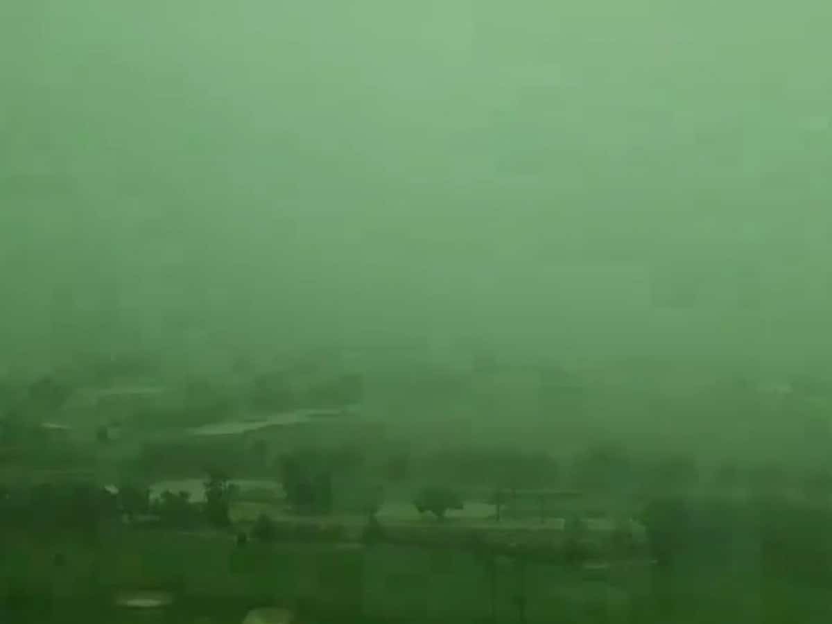 Watch: Sky turns green in Dubai amid heavy rains in UAE
