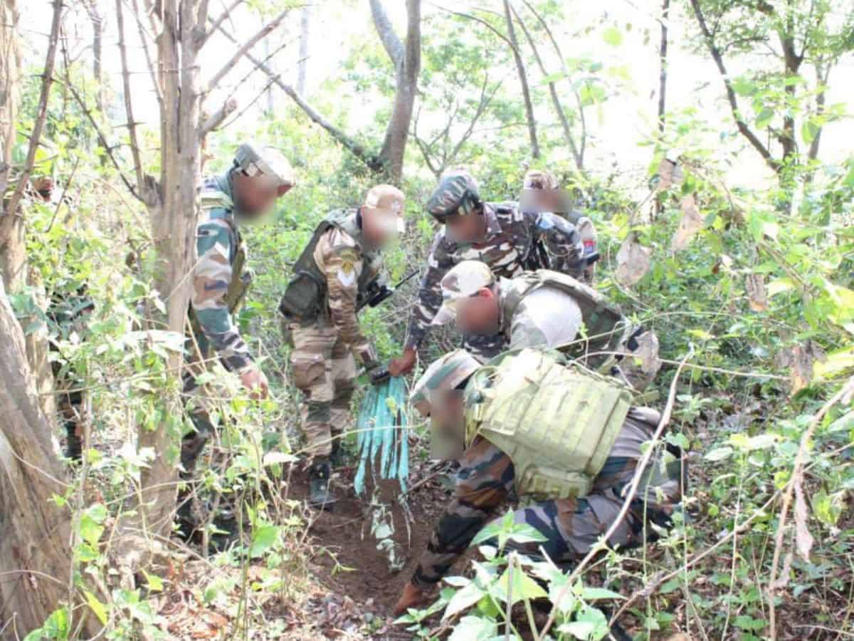 Indian Army recovered a large quantity of illegal Arms, Ammunition in Manipur