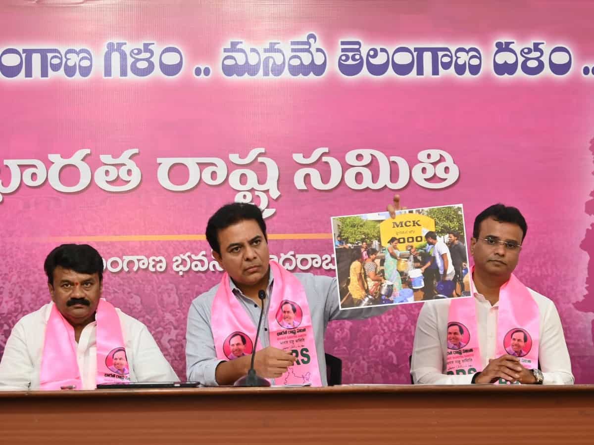 KTR demands free water tankers for Hyderabad residents reeling under scarcity