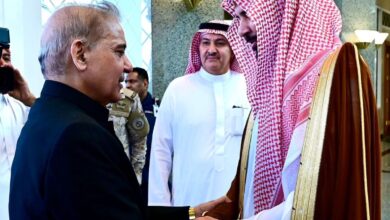 Pakistan’s Prime Minister Shehbaz Sharif has arrived in KSA for his first foreign visit