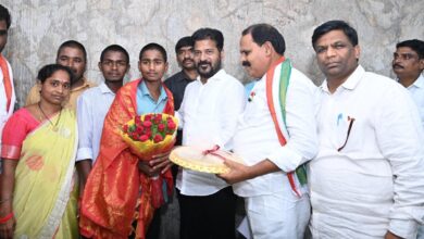 Revanth felicitates teen who saved lives in Hyderabad factory fire