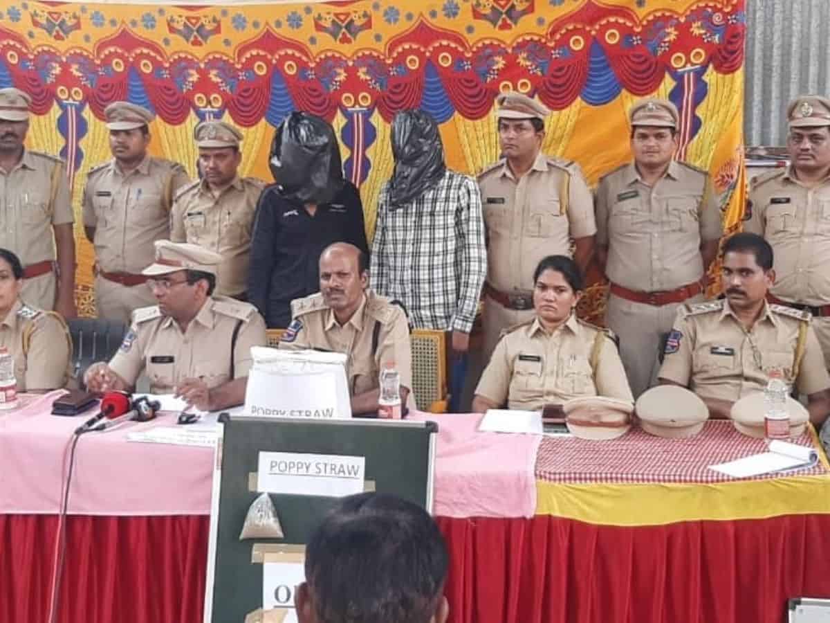 Hyderabad: Cops nab 2 interstate drug peddlers, seize over 160 kgs of contraband