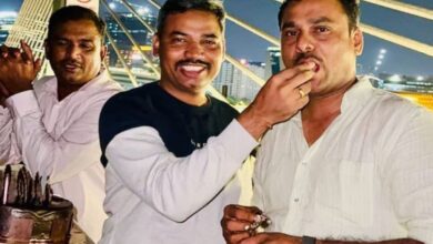 Hyderabad cop attends birthday party on Durgam Cheruvu Bridge