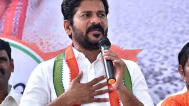 Revanth dares KCR to rub his nose at Gun Park martyrs memorial, as Rythu Bharosa amount has been deposited in the bank accounts of 69 lakh farmers by May 6.