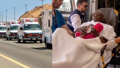 Watch: Bedridden Haj pilgrims travel to Makkah in ambulances