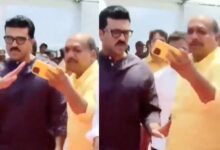 Ram Charan pushes fan at Andhra CM event; Video goes viral
