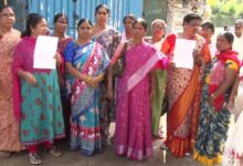 Victims of GO 317 protested in front of Chief Minister A Revanth Reddy's residence on Friday, demanding the resolution of their issues.
