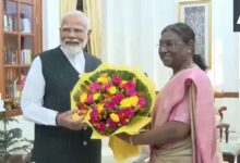 PM Modi meets President Murmu ahead of govt formation