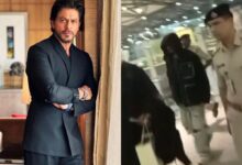 Video: SRK hides his face as he gets spotted in Hyderabad
