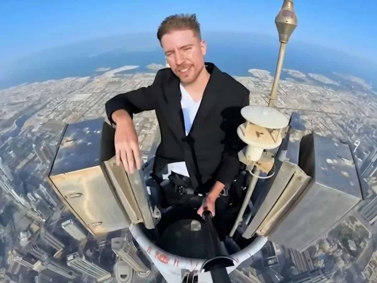 Watch: MrBeast becomes 8th person to climb Burj Khalifa