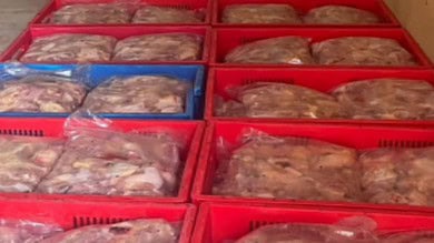 600 kg rotten chicken seized by food safety officials in Secunderabad.