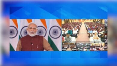 PM Modi addresses the new recruits under Rozgar Mela