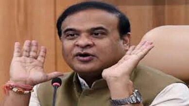 Assam CM Himantha Biswa Sarma addresses a press conferenc