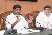 Telangana deputy chief minister Mallu Bhatti Vikramarka (left) and transport minister Ponnam Prabhaka Reddy